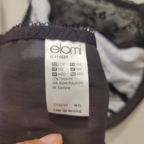 Elomi "Morgan" Stretch Banded Bra - Sz 44DD US - Picture 4 of 6